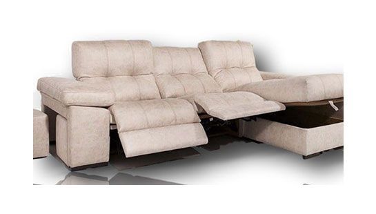 Sofá Diana chaise longue 2 relax y arcón en diván