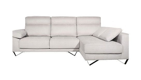 Sofá Habana Chaise longue Pata metálica en "V"